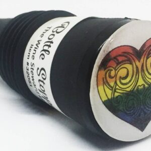Product Image for  Rainbow Heart Bottle Stopper