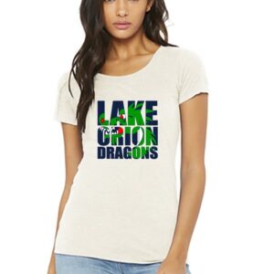 Product Image for  Women’s Triblend Short Sleeve Tee – Lake Orion Spirit