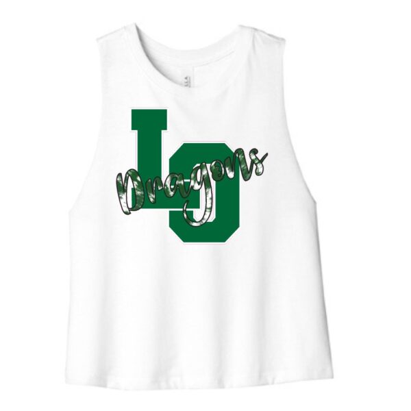 Product Image for  Women’s Racerback Cropped Tank – Lake Orion Spirit