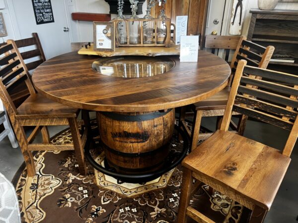 Product Image for  Authentic Amish Hand Crafted Whiskey Barrel Pub Table