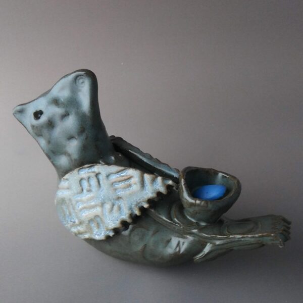 Product Image for  Grey Small Bird Ceramics Sculpture Mary Neff MN1B