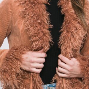 Product Image for  Jordyn Faux Fur Corduroy Jacket