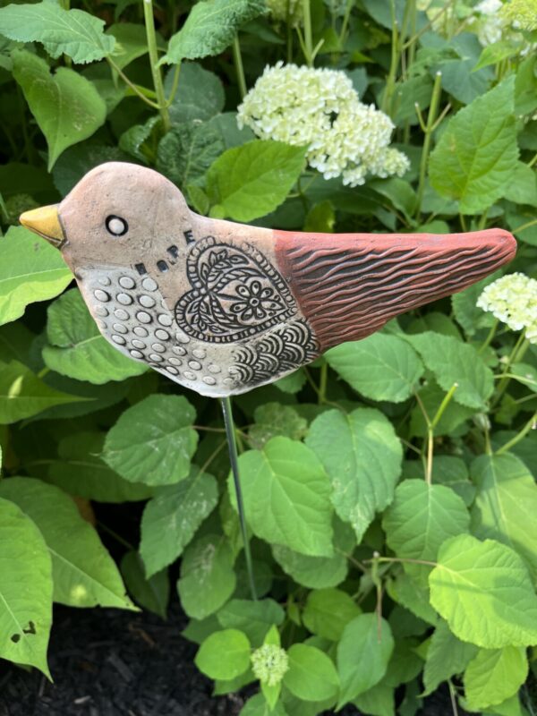 Product Image for  Ceramic Bird Garden Stake by Anita Lamour, AML2304