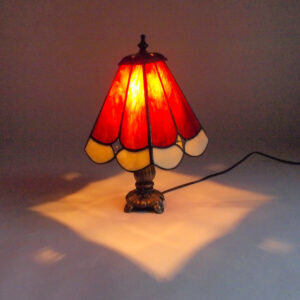 Product Image for  Red Chocolate Lamp Stained Glass Karen Wegienek KWLR