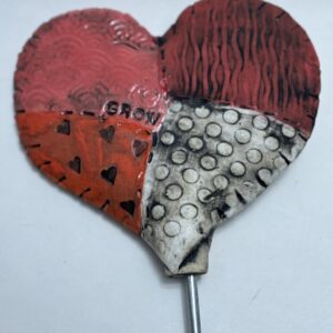 Product Image for  Ceramic Heart Garden Stake by Anita Lamour