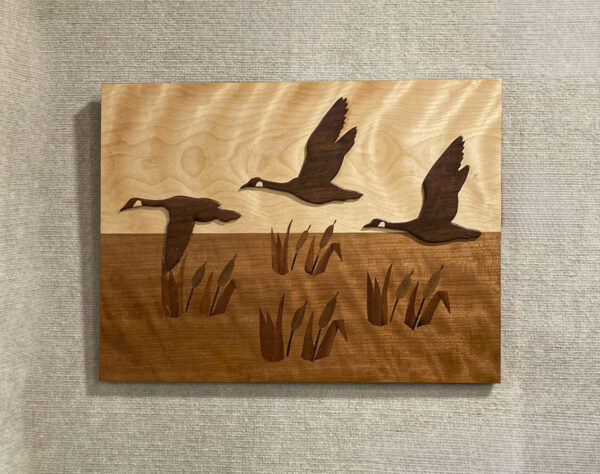Product Image for  Geese Over Water Marquetry Dennis McCarty GA13