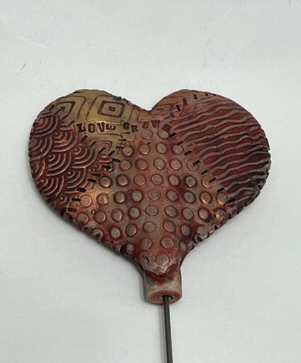 Product Image for  Ceramic Heart Garden Stake by Anita Lamour