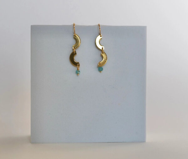 Product Image for  Mend – Poured Out Gold Plated & Brass Earrings