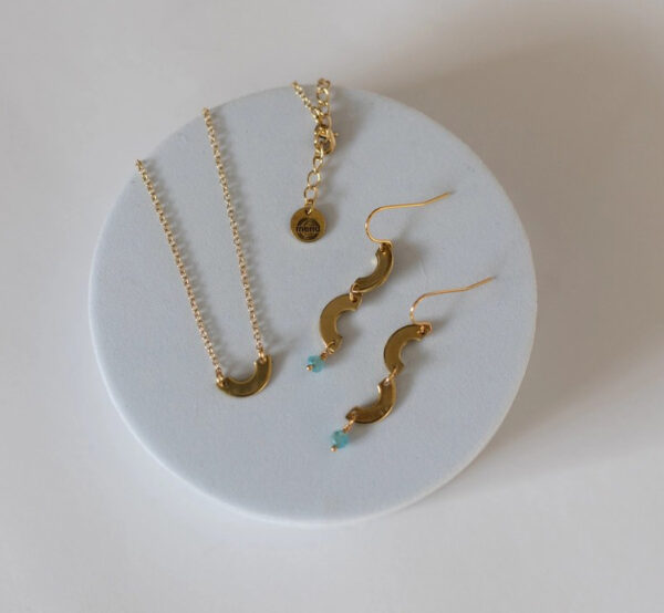 Product Image for  Mend – Poured Out Gold Plated & Brass Earrings