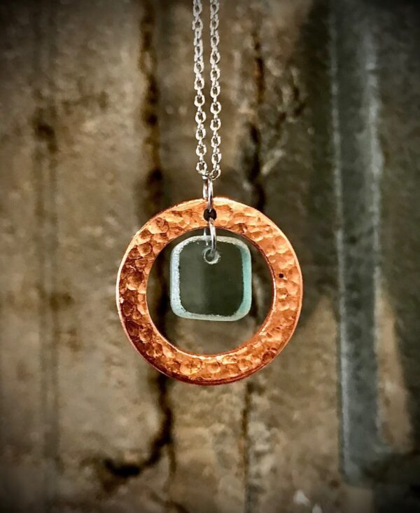 Product Image for  Mend – Restored – Copper & Glass Necklace