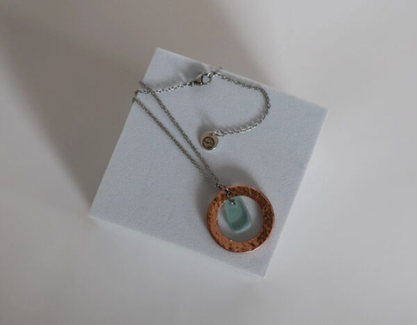 Product Image for  Mend – Restored – Copper & Glass Necklace