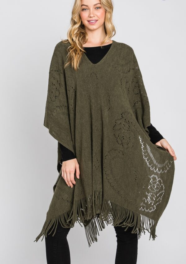 Product Image for  Paisley Poncho- One Size