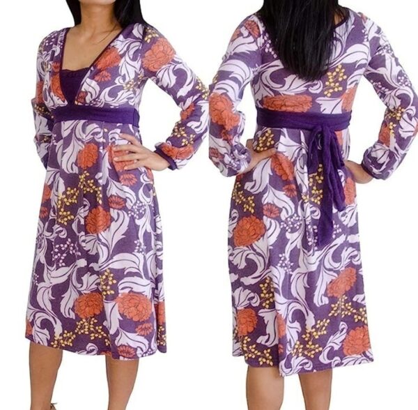 Product Image for  Purple tie-back Dress