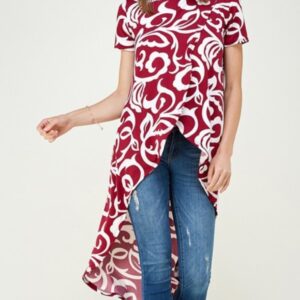 Product Image for  Short-Sleeved Hi-Lo Wrap top