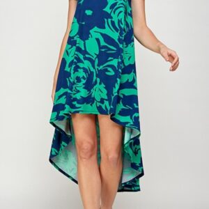 Product Image for  Hi-Lo Dress- Navy/Green