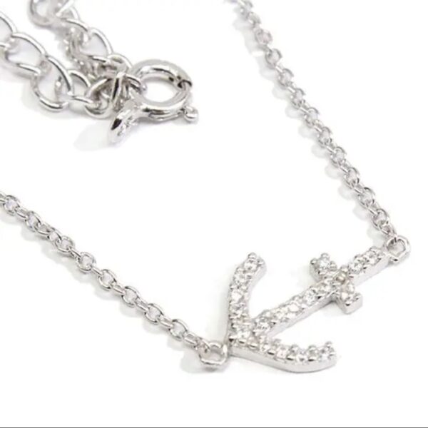 Product Image for  Sterling Anchor Necklace 16-18″