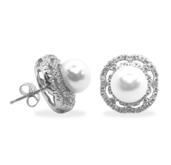 Product Image for  Freshwater Pearl with Floral CZ accent