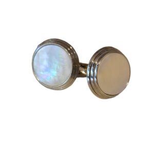 Product Image for  Men’s Mother-of-Pearl Stainless Steel Cufflinks