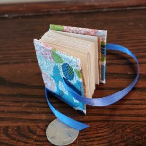 Product Image for  Miniature book-blue floral, book, Marla Shelton, sku mks7004