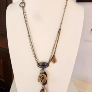 Product Image for  Necklace silver and blue with locket, necklace, Marla Shelton, sku mks7000