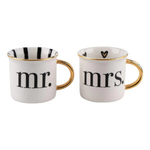 Product Image for  Mrs and Mr Gold Mug Set