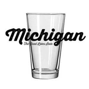 Product Image for  Michigan/Detroit Pint Glasses