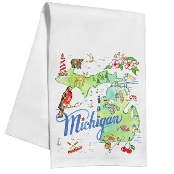 Product Image for  Michigan Handpainted Kitchen Towels