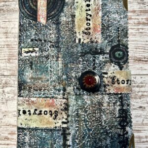 Product Image for  Handmade Fabric Cover Journal, Mixed Media, Hand Dyed Pages, Dee Stoddard,