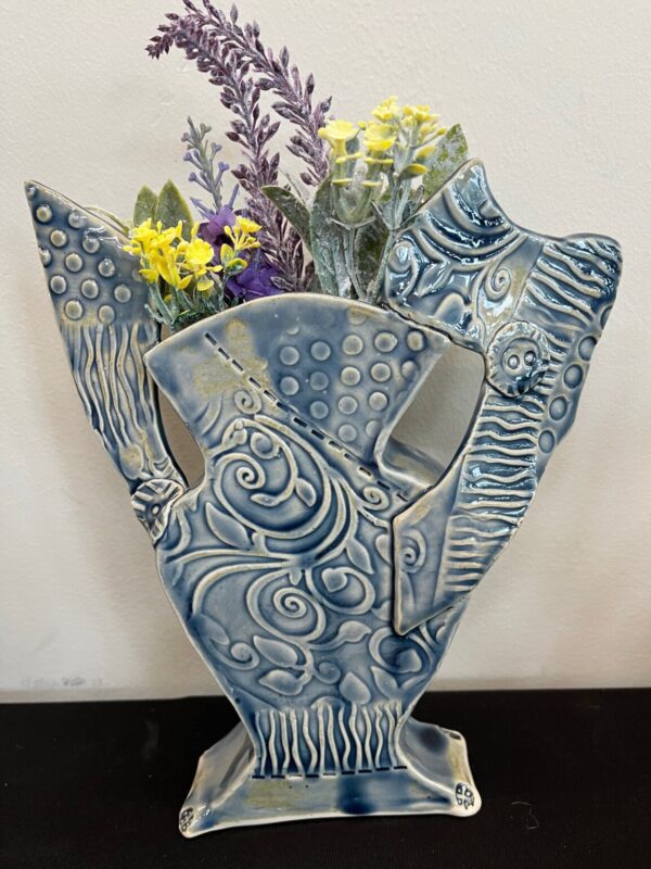 Product Image for  Ceramic Standing Vase Dk. Blue by Anita Lamour AML2415