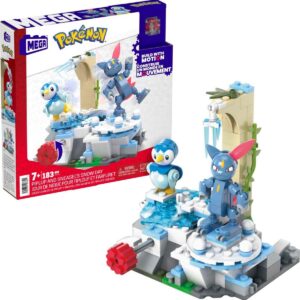 Product Image for  Mega Pokemon HKT20 – Piplup and Sneasel’s Snow Day Piece Building Set