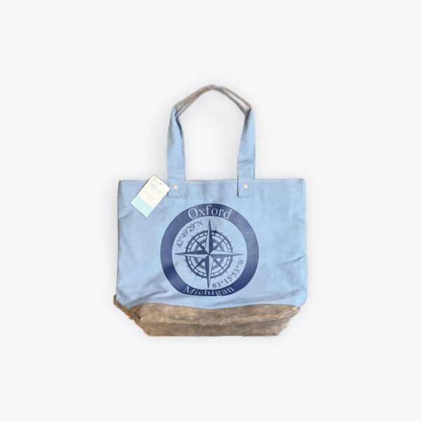 Product Image for  Oxford Compass – Blue Suede Tote