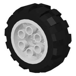 Product Image for  6582c01 – Wheel 20 x 30 Balloon Medium, with Black Tire 20 x 30 Balloon Medium (4 Pack)