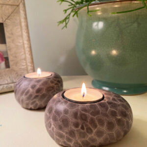 Product Image for  Ceramic Petoskey Stone Tealight Candle