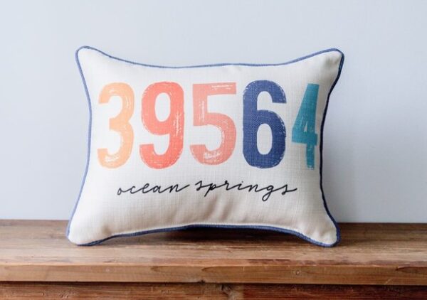 Product Image for  Poster Zip Code Sunshine Tones Pillow