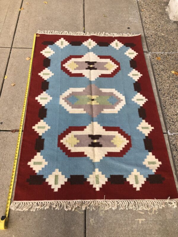 Product Image for  Wool Rug Hand Made Kilim Style