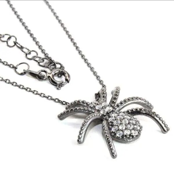 Product Image for  Sterling Silver Spider Necklace