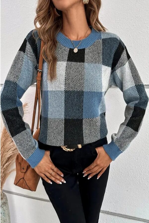 Product Image for  Plaid Knit Pull-over- 3 Color Options