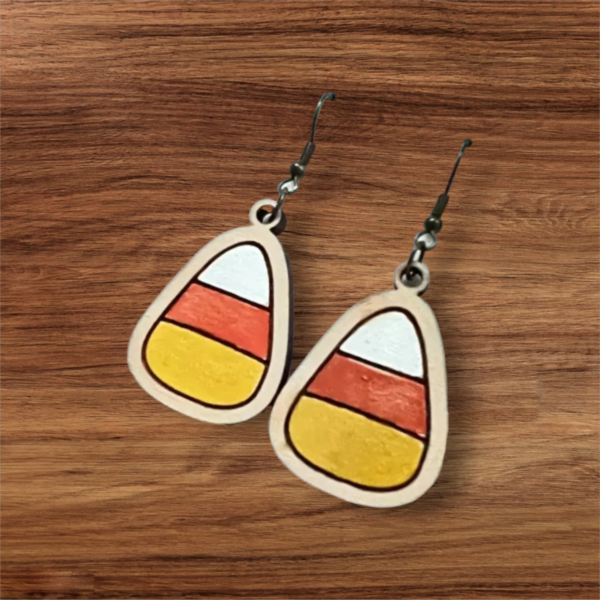 Product Image for  Hand painted Halloween Wooden Earrings