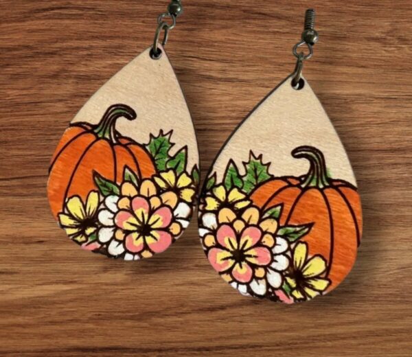 Product Image for  Hand painted Halloween Wooden Earrings