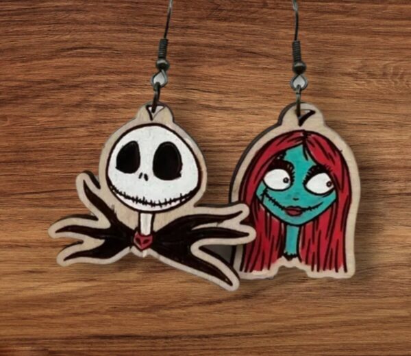 Product Image for  Hand painted Halloween Wooden Earrings