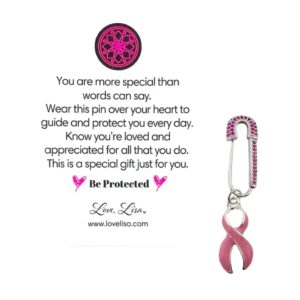 Product Image for  Breast Cancer Support Crystal Pin