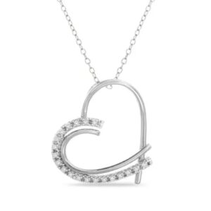 Product Image for  Heart Pendant Necklace with Diamond accents