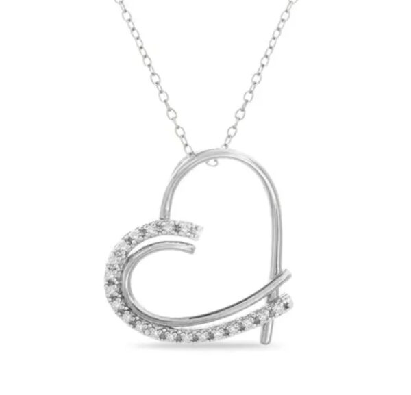 Product Image for  Heart Pendant Necklace with Diamond accents