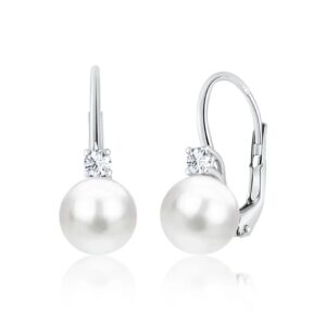 Product Image for  14K White Gold Freshwater Pearl Earrings