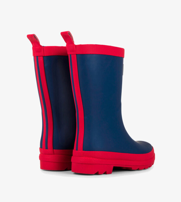 Product Image for  Navy & Red Matte Rain Boots