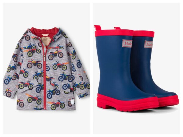 Product Image for  Navy & Red Matte Rain Boots