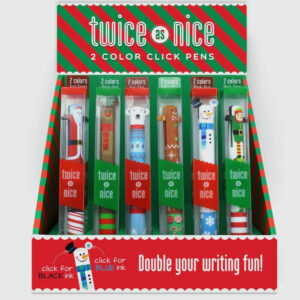 Product Image for  2 Color Click Pens-Holiday