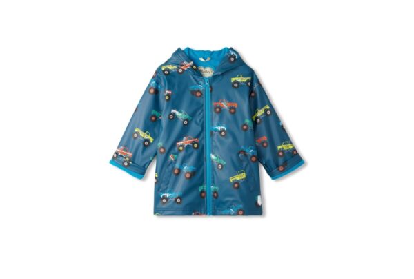 Product Image for  Monster Trucks Zip Up Lined Rain Jacket