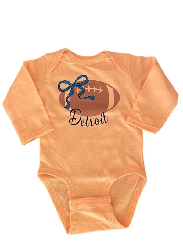 Product Image for  Lions Bow Football Onesie