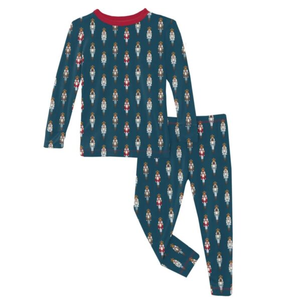 Product Image for  Print Long Sleeve Pajama Set in Peacock Nutcrackers